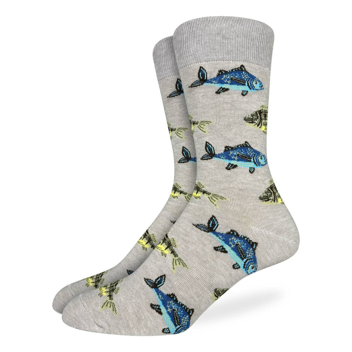 Good Luck Socks/Men's Big & Tall School Of Fish Socks