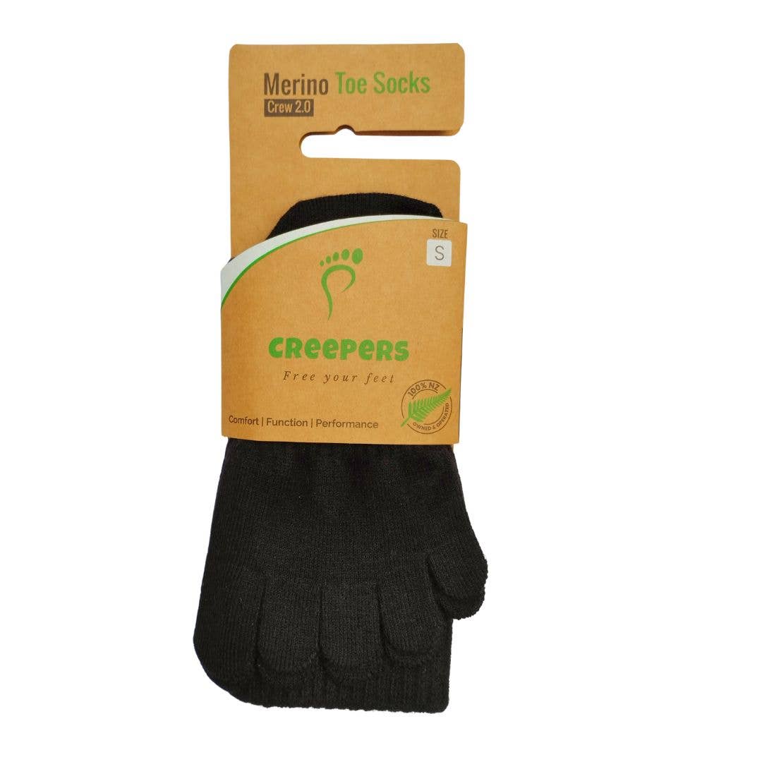 Creepers/Merino Toe socks, Crew Length