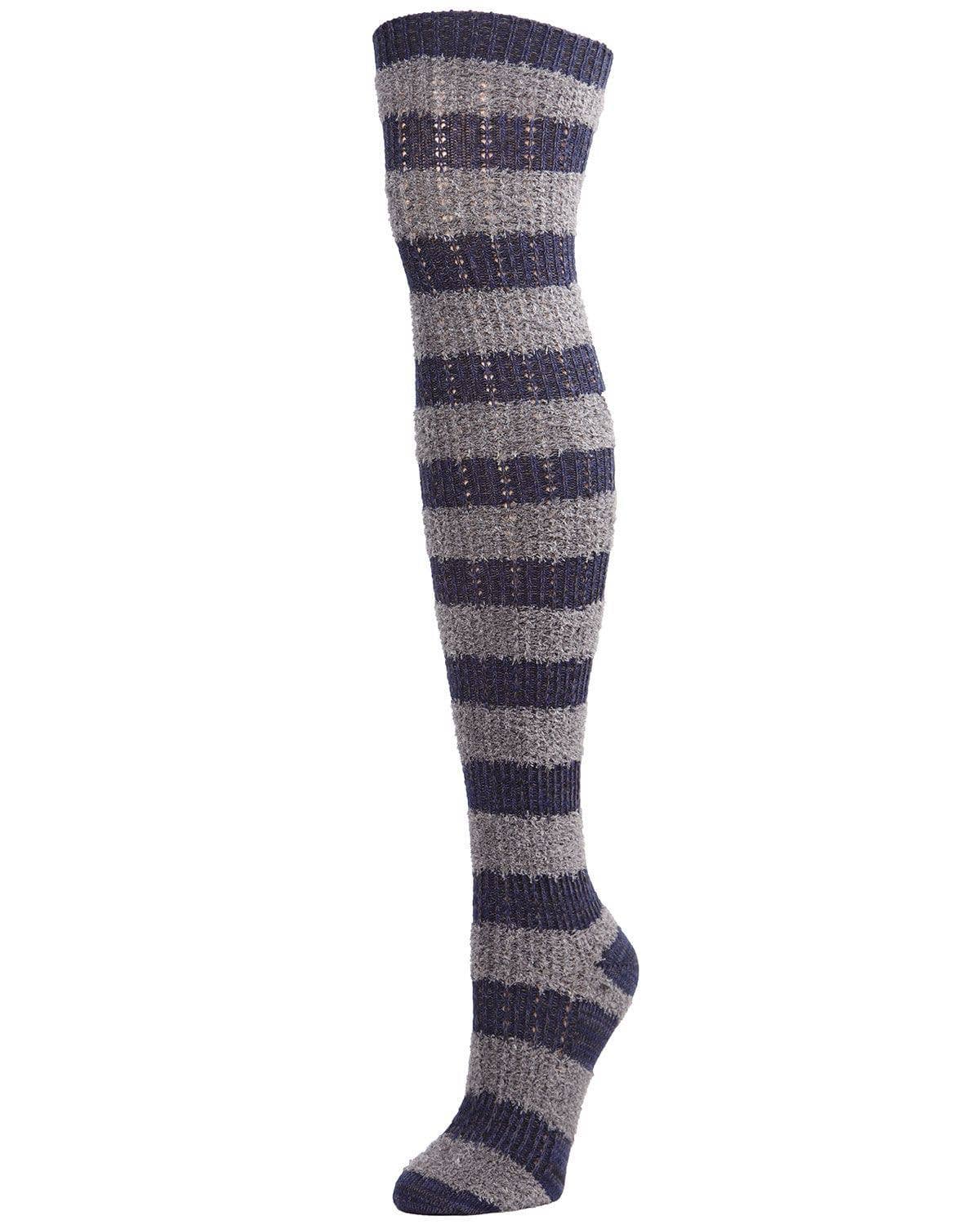 MeMoi Toulouse Over the Knee Striped Sock