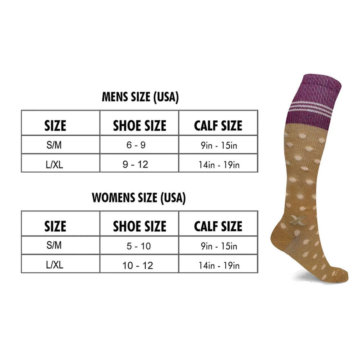 Happy Wool - MERINO WOOL COMPRESSION BOOT SOCKS - OATMEAL