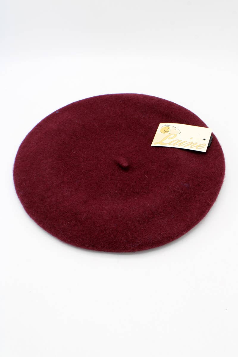 Hologramme/Classic beret in pure wool