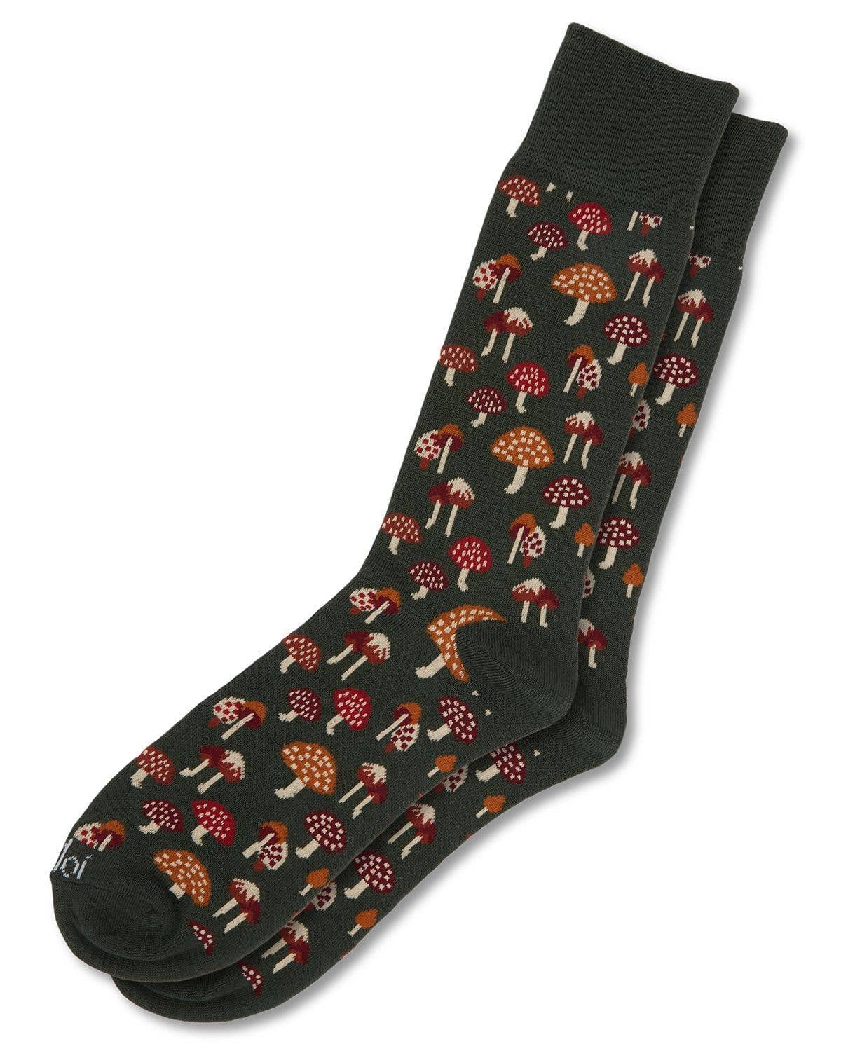 MeMoi/Mushroom Fields Bamboo Men's Crew Sock