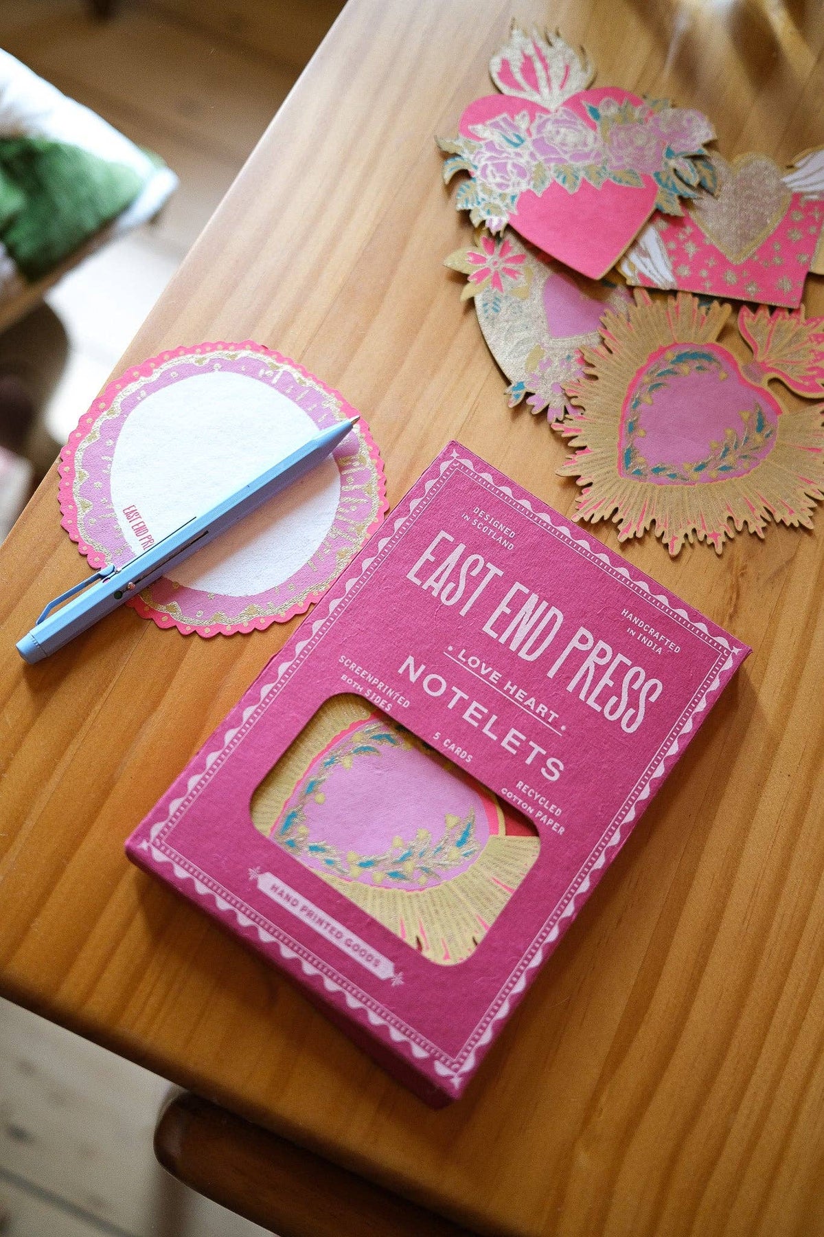 East End Press/Love Heart Notelet Set