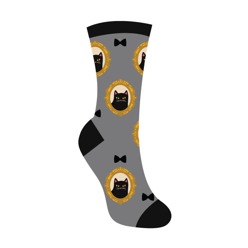 Sock it to Me/Sheer Crew Sock: A-mew-sing