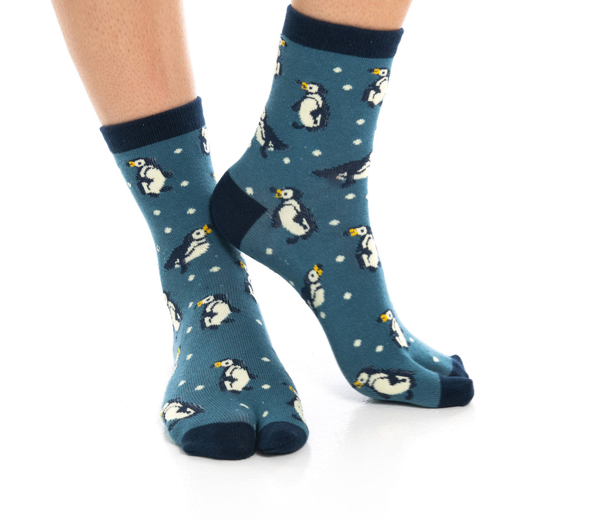 V-Toe Split Toe Novelty Penguin Big Toe Tabi Socks