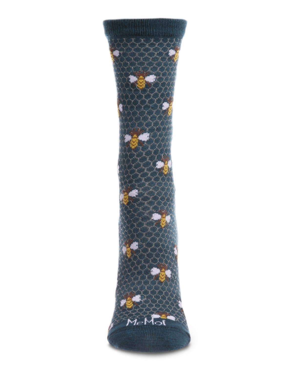 Memoi Honey Bee Crew Socks