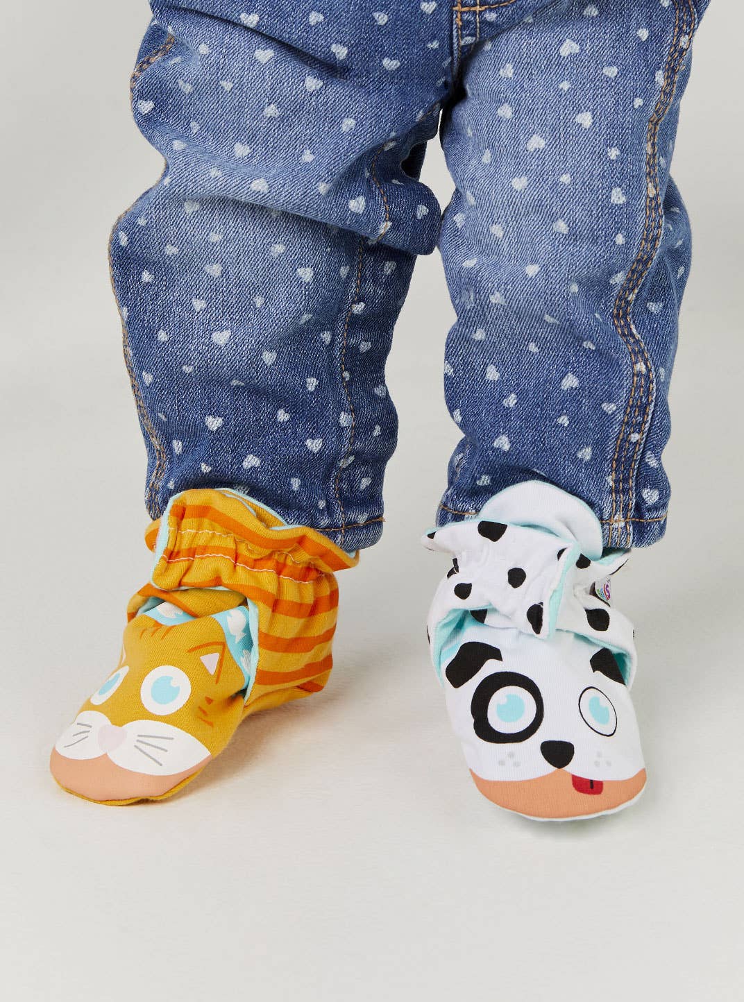 Pals/Kitten &amp; Puppy Non-Slip Mismatched Baby Booties