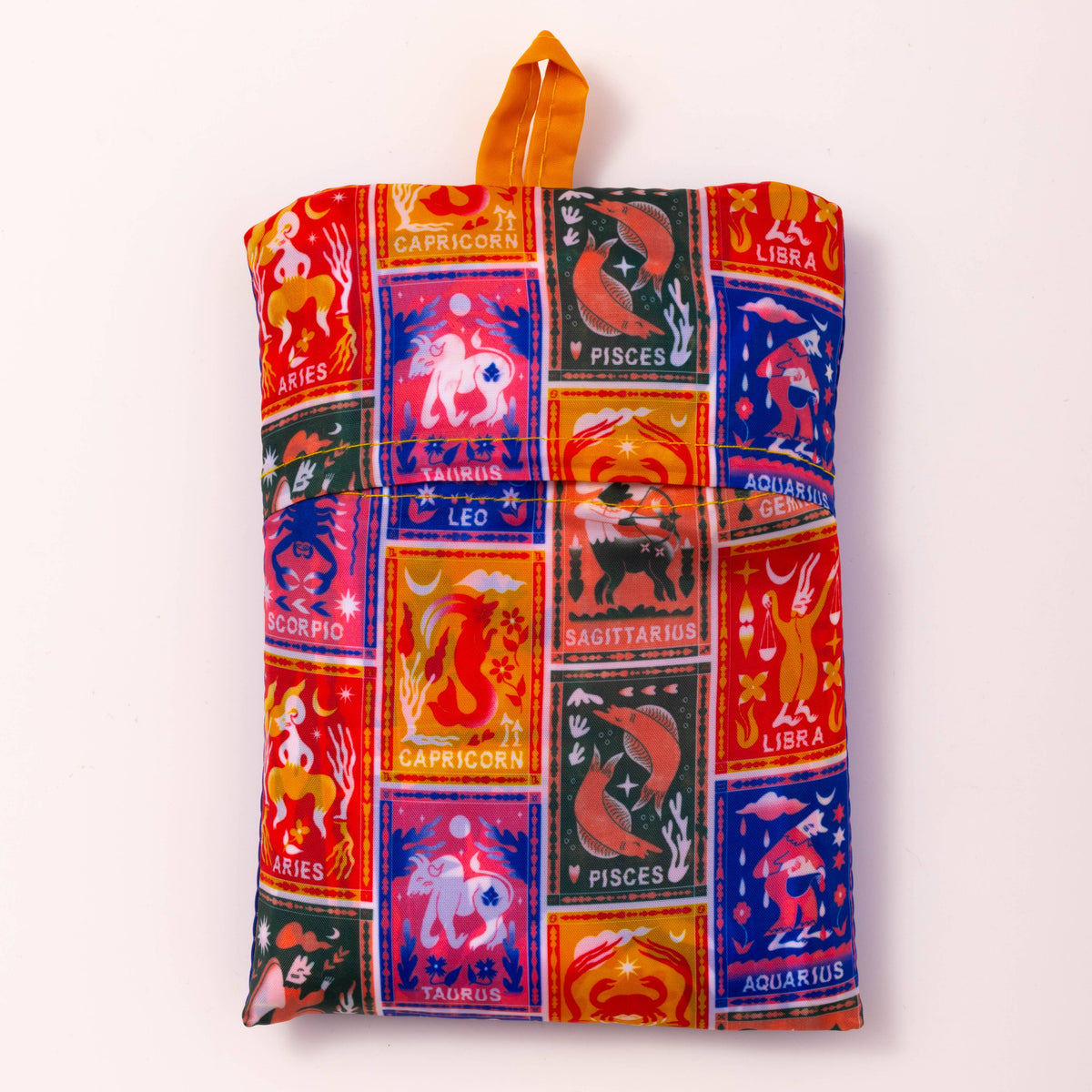 Yellow Owl Workshop Zodiac Art Sack by Steven Fritters - Eco-Friendly Reuse Tote