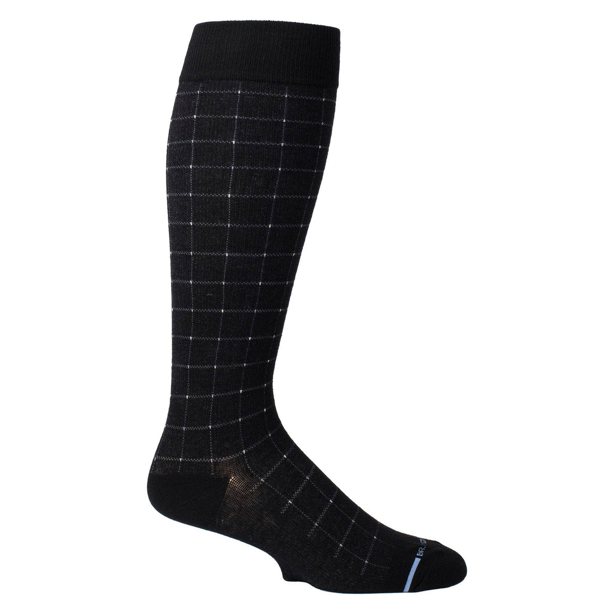 Dr. Motion/Pin Dot Grid | Knee-High Compression Socks For Men