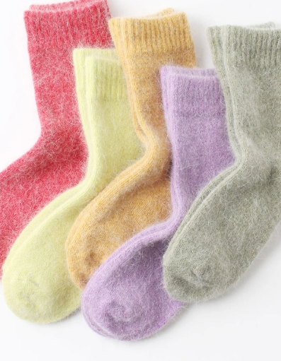 Comfortarians/Wool Socks For Women Cozy Wool Angora Socks  Winter Warm