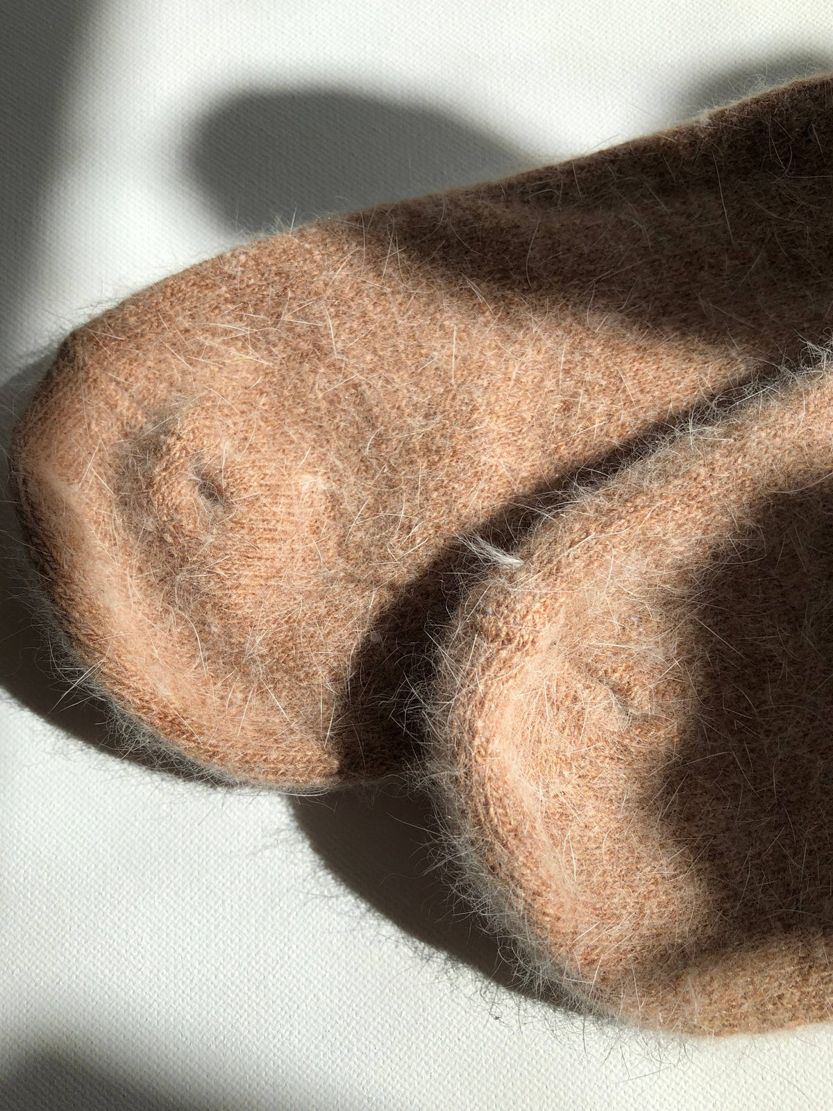 Billy Bamboo/FLUFFY ANGORA SOCKS - NEUTRAL