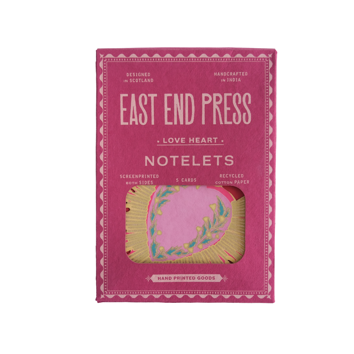 East End Press/Love Heart Notelet Set