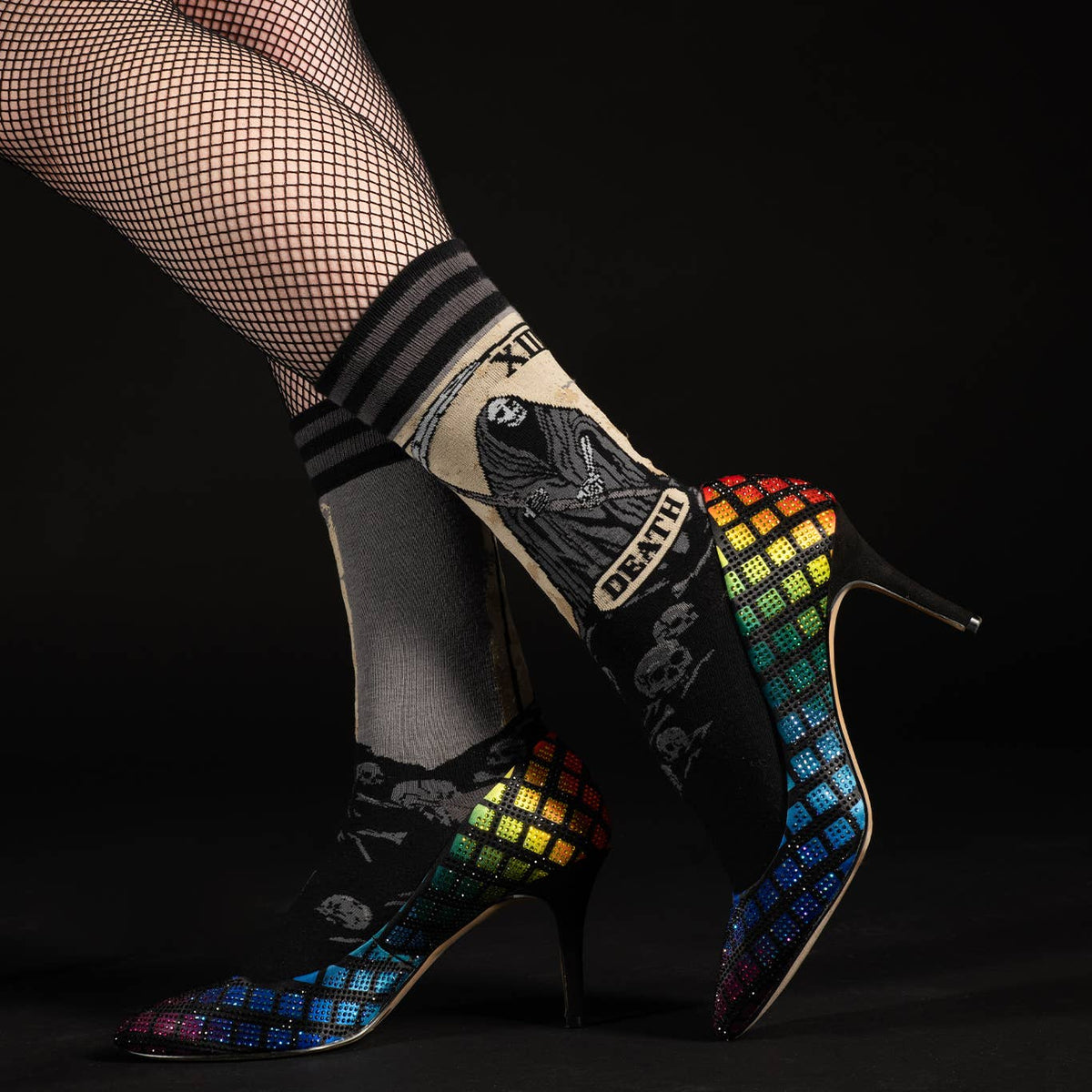 Foot Clothes/Death Tarot Card Socks