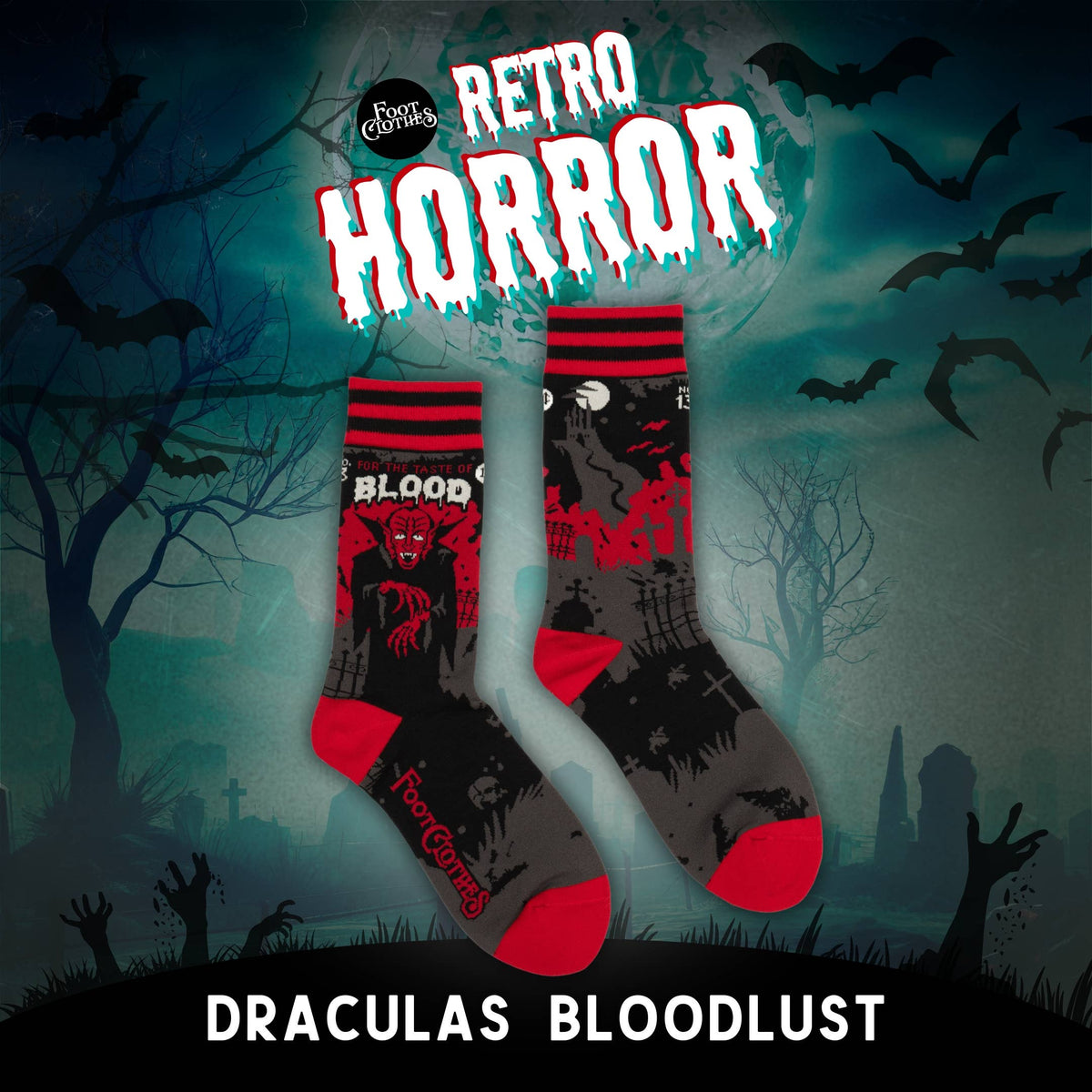 Foot Clothes/Dracula's Bloodlust Crew Socks