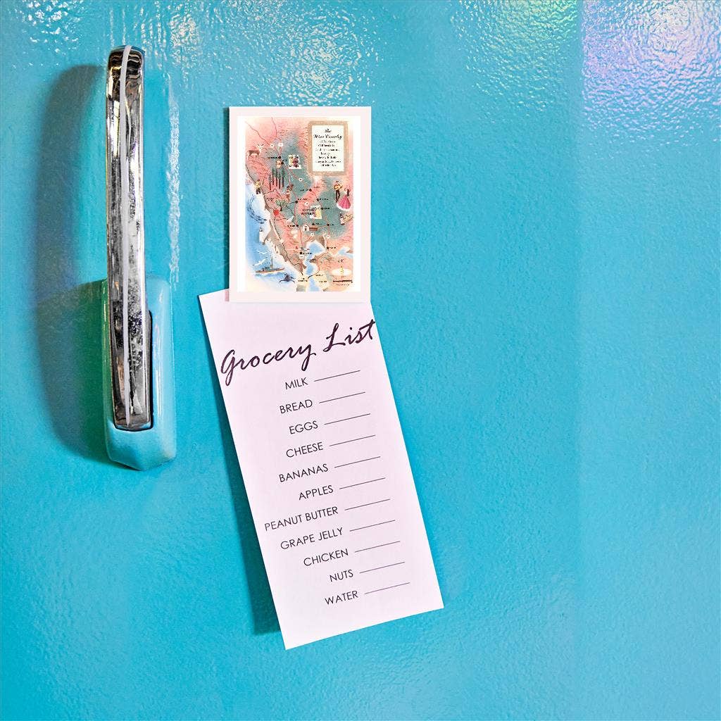 Found Image Press/Map of California Wine Country//Magnet