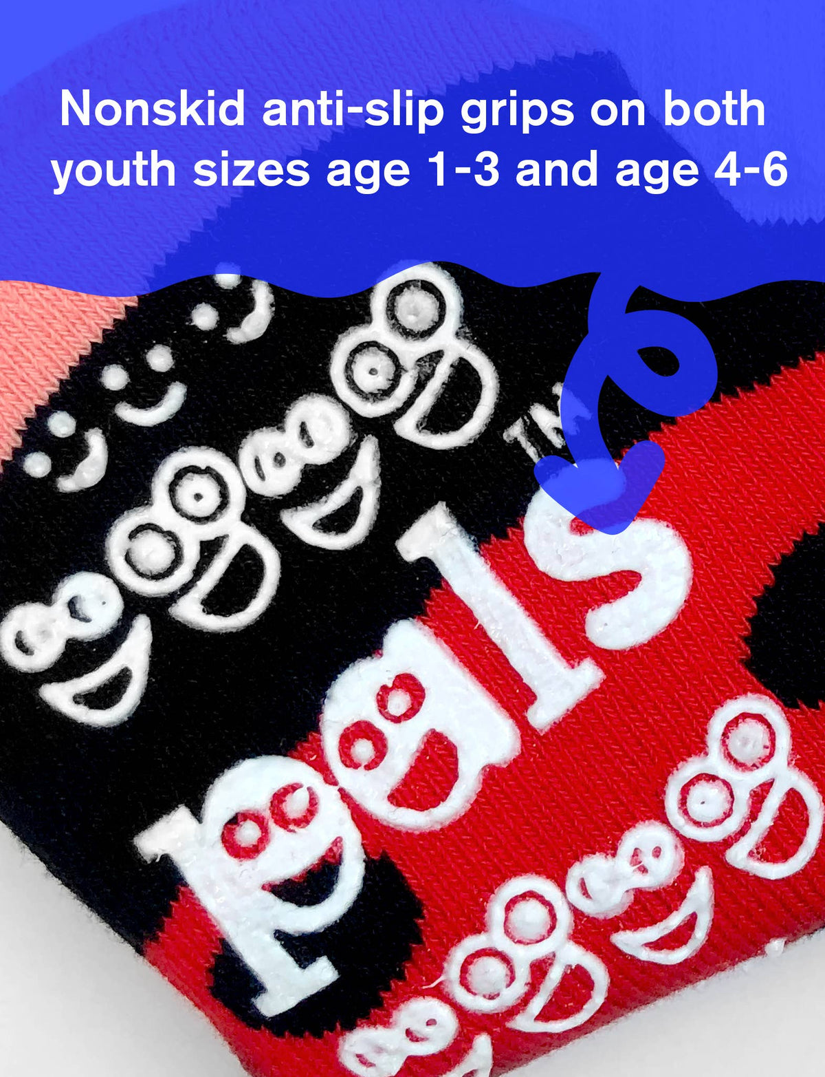 Pals/Ladybug & Caterpillar Fun Mismatched Non-Slip Kids Socks