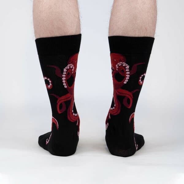 Men&#39;s Crew Sock: The Octive Reader (Black)