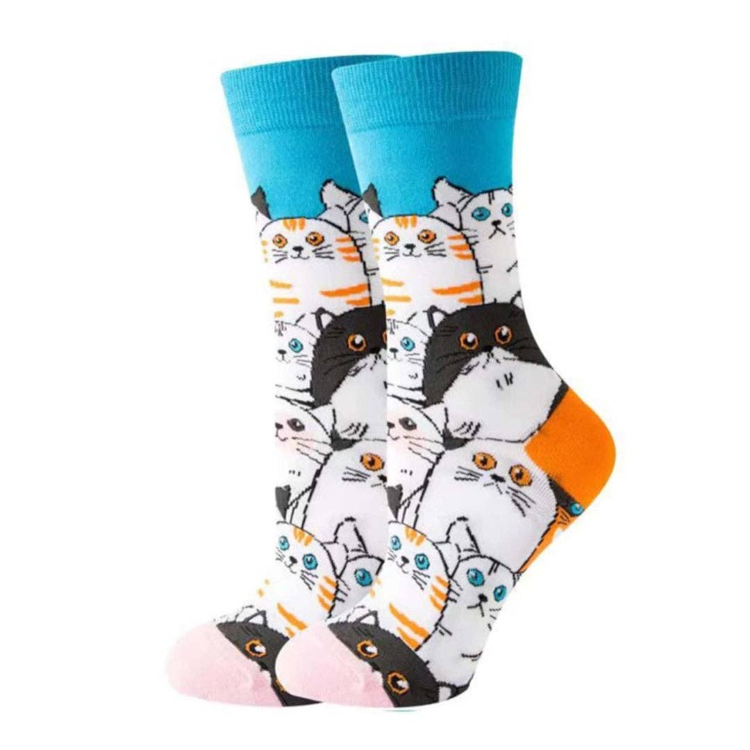 Sock Panda - Cat Socks  (Adult Medium)