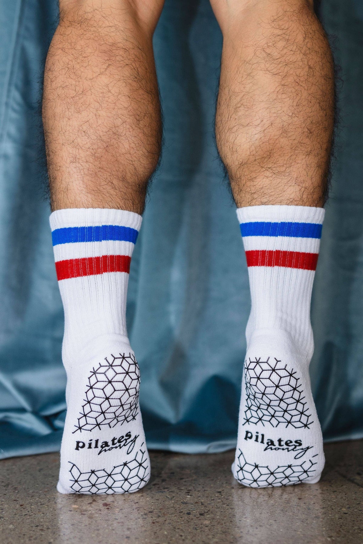 Pilates Honey/Men&#39;s Vintage Crew Grip Sock
