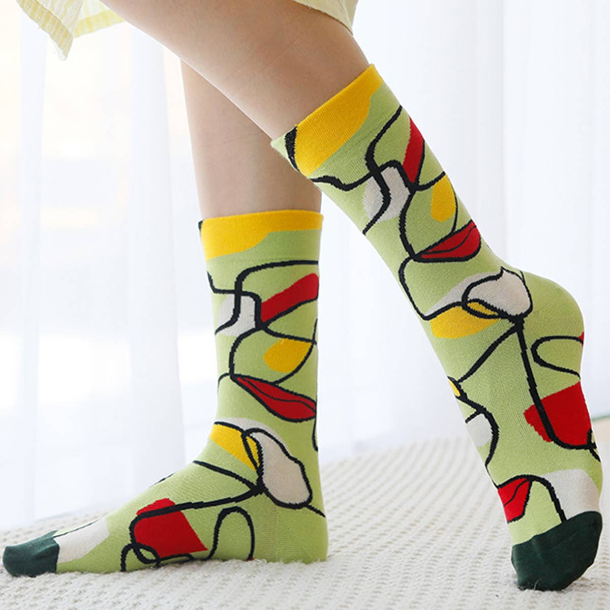 Yuppie Sox OIL PAINTING CREATIVE STREET SKATEBOARD SOCKS