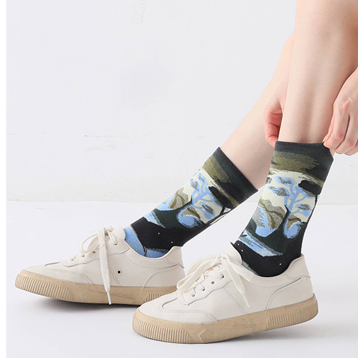 Yuppie Sox PLANT FLOWER PATTERN STREET SKATEBOARD SOCKS