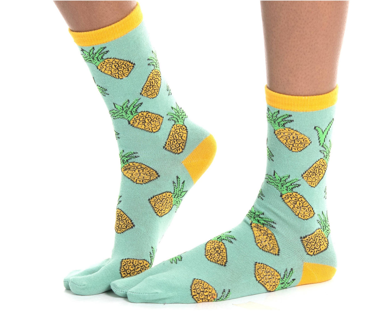 V-Toe Split Toe Novelty Pineapple Big Toe Tabi Socks