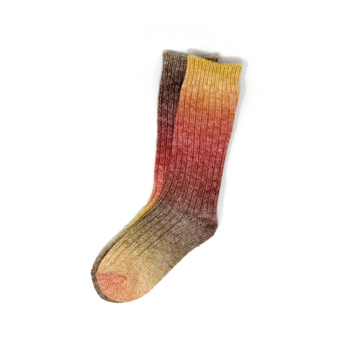 Rainbow Unicorn Birthday Surprise/Ombre Sunset Socks – Cozy Gradient Knit Socks for Fall &amp; Win