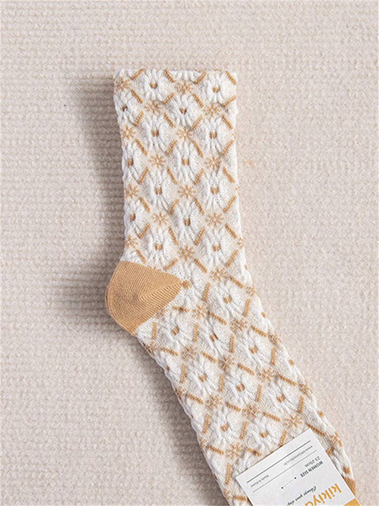 Women&#39;s Socks with Flowers