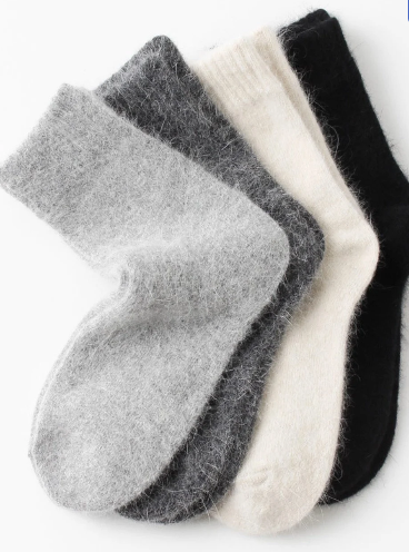 Comfortarians/Wool Socks For Women Cozy Wool Angora Socks  Winter Warm