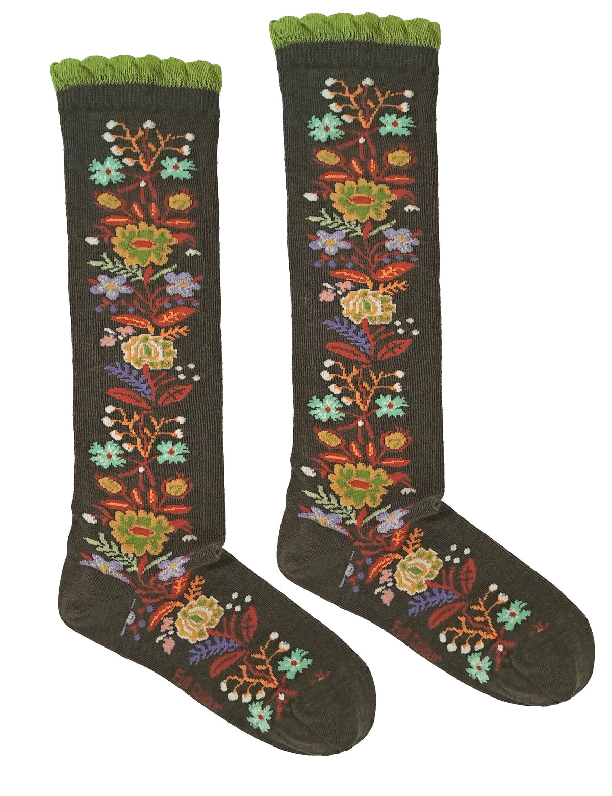 Full Colour/HIGH SOCK JASMINE GREEN