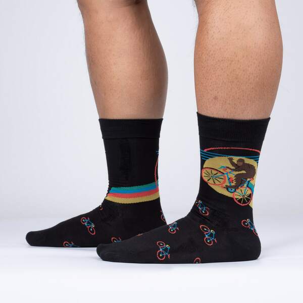 Sock it to Me/Men&#39;s Crew Sock: Bike-squatch