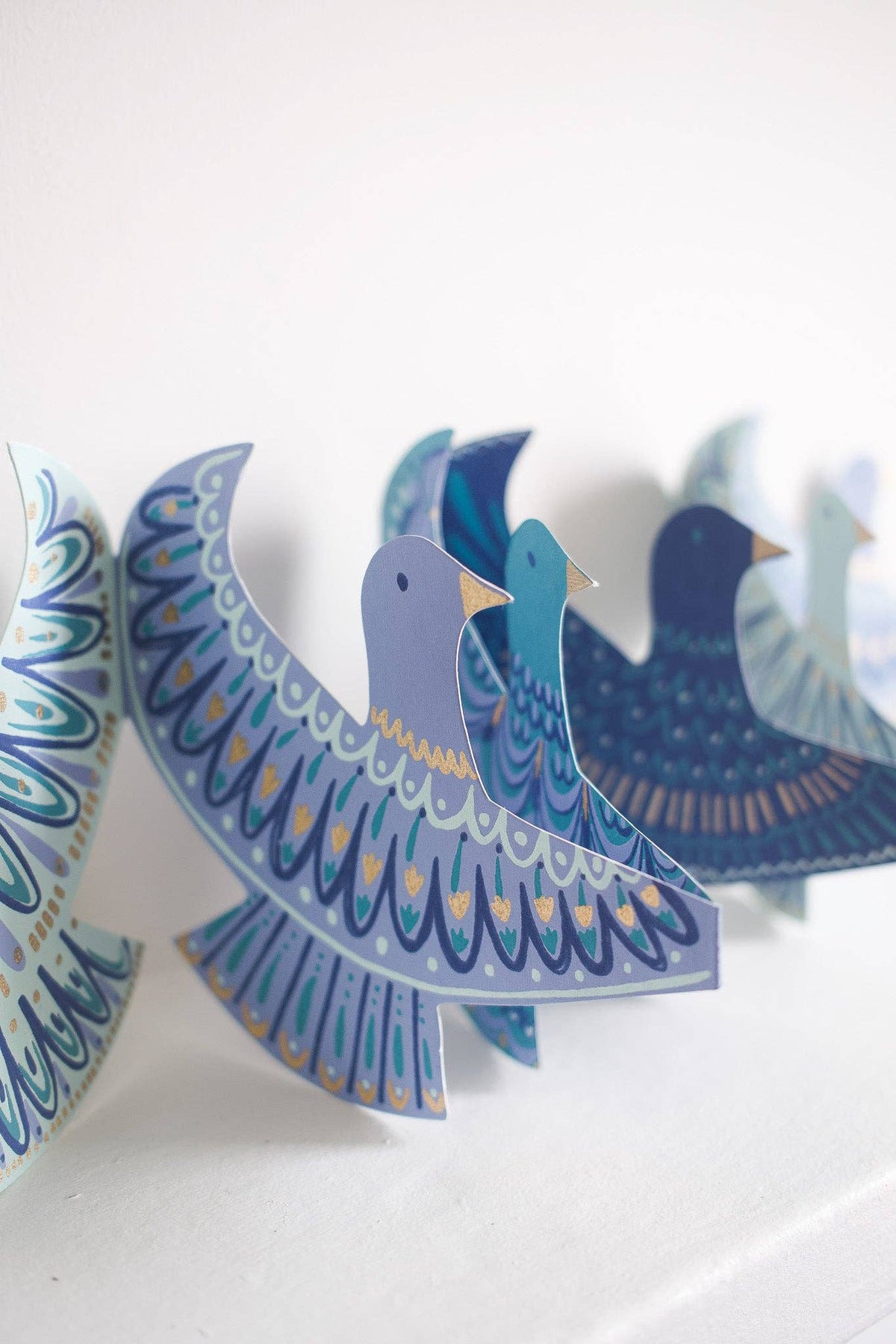 East End Press/Peace Doves Concertina Garland