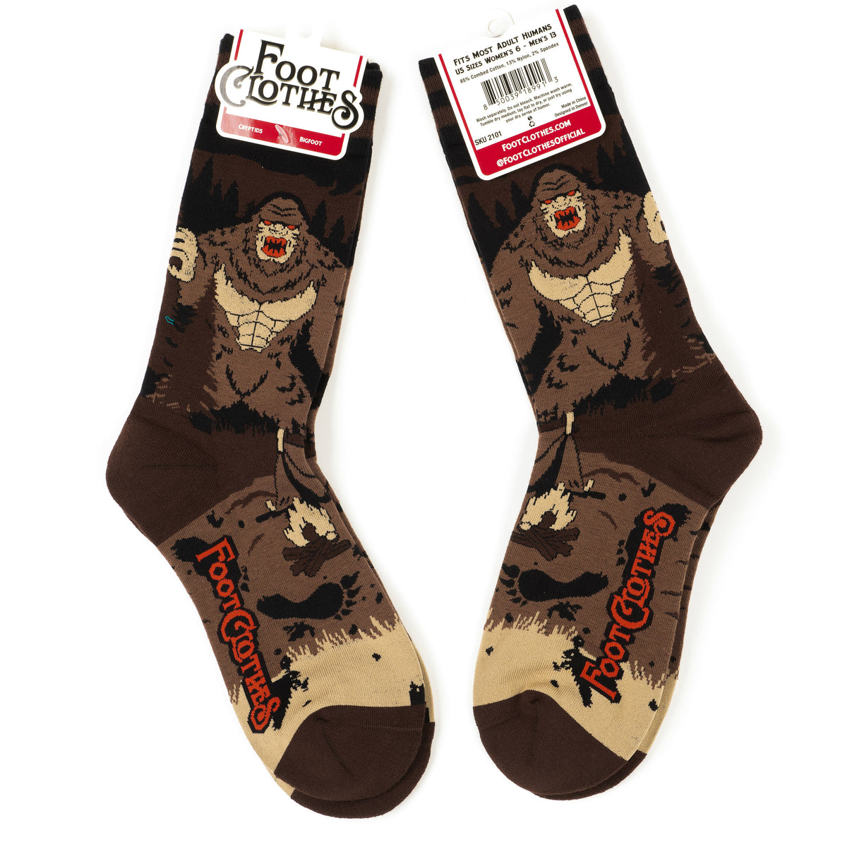 Foot Clothes/Bigfoot Crew Socks