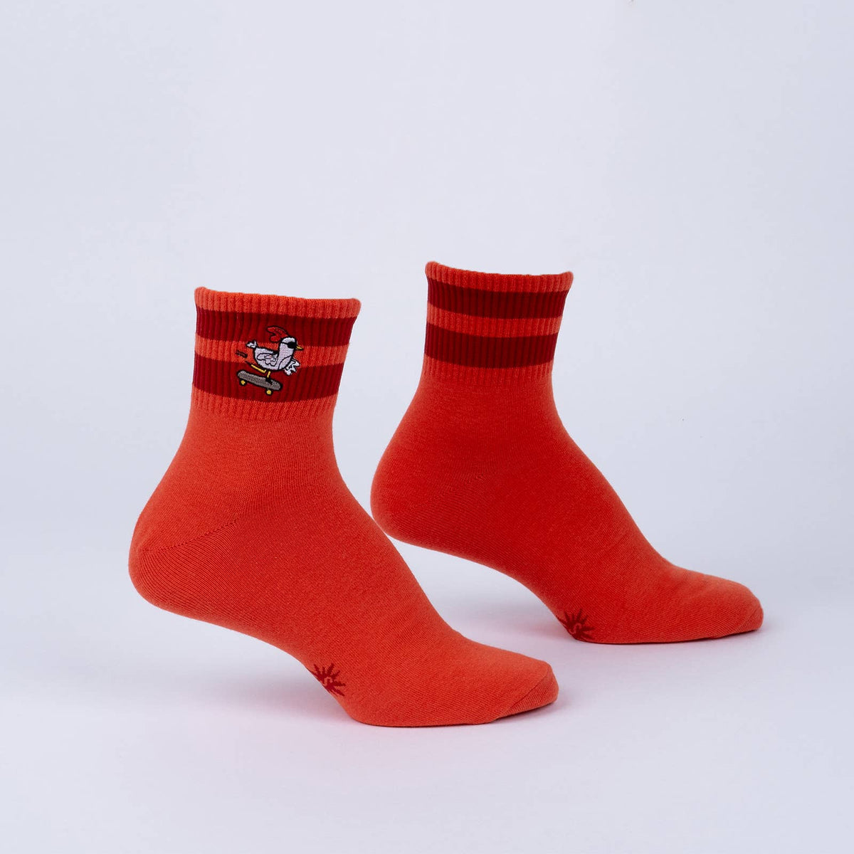 Sock it to Me/Embroidered Quarter Sock: Rad Chicken