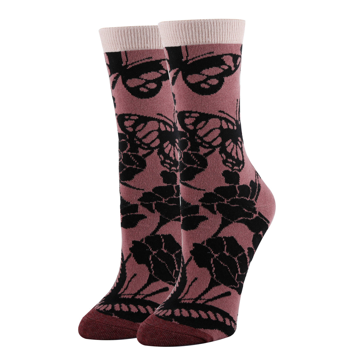 Oooh Yeah!/Blossom Print | Women&#39;s Premium Cotton Crew Dress Socks