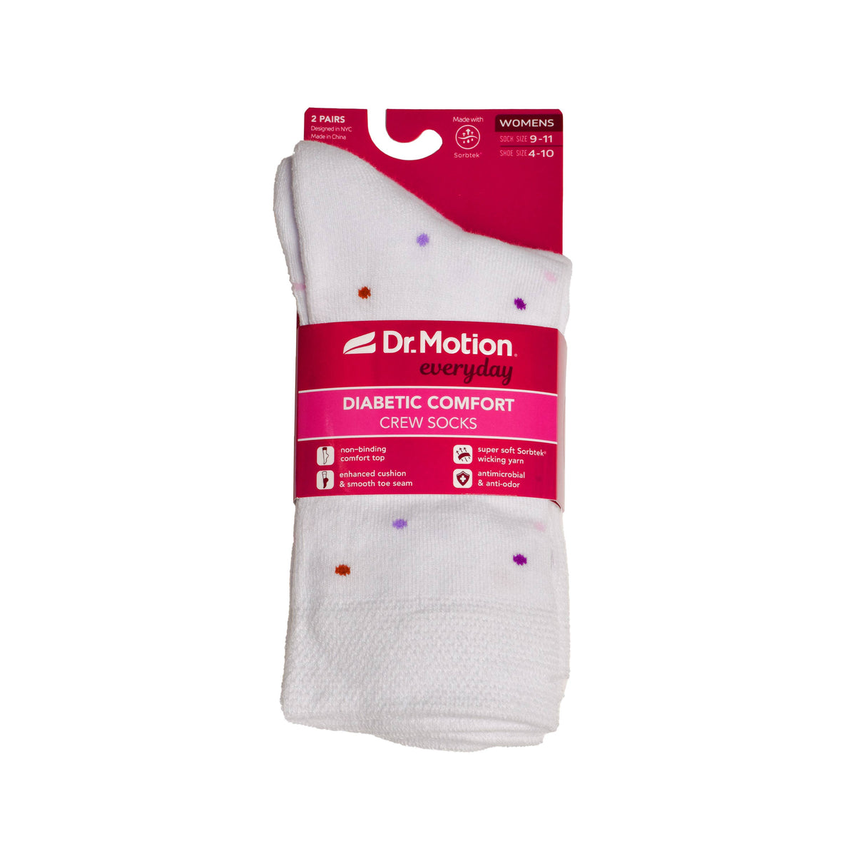 Dr. Motion/Multidots | Comfort Top Socks For Women
