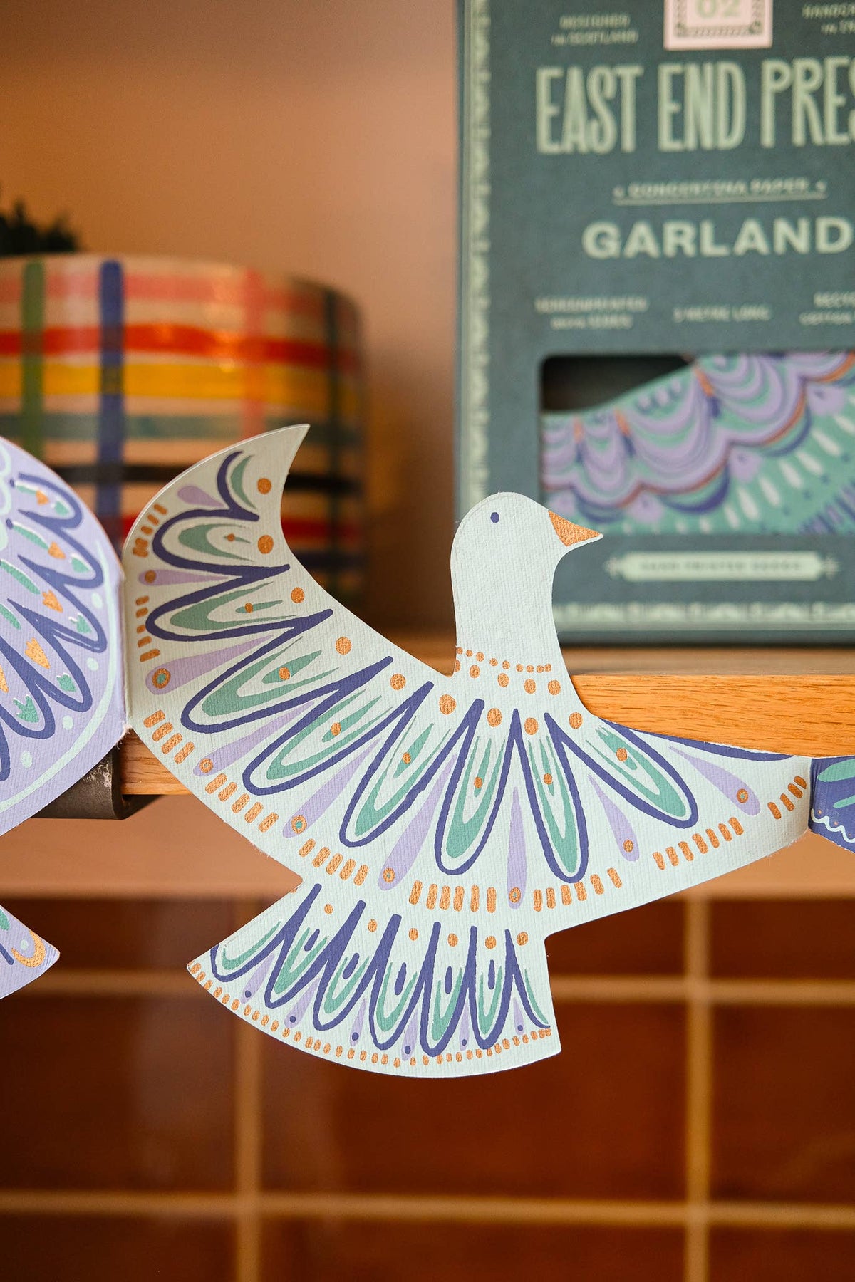 East End Press/Peace Doves Concertina Garland