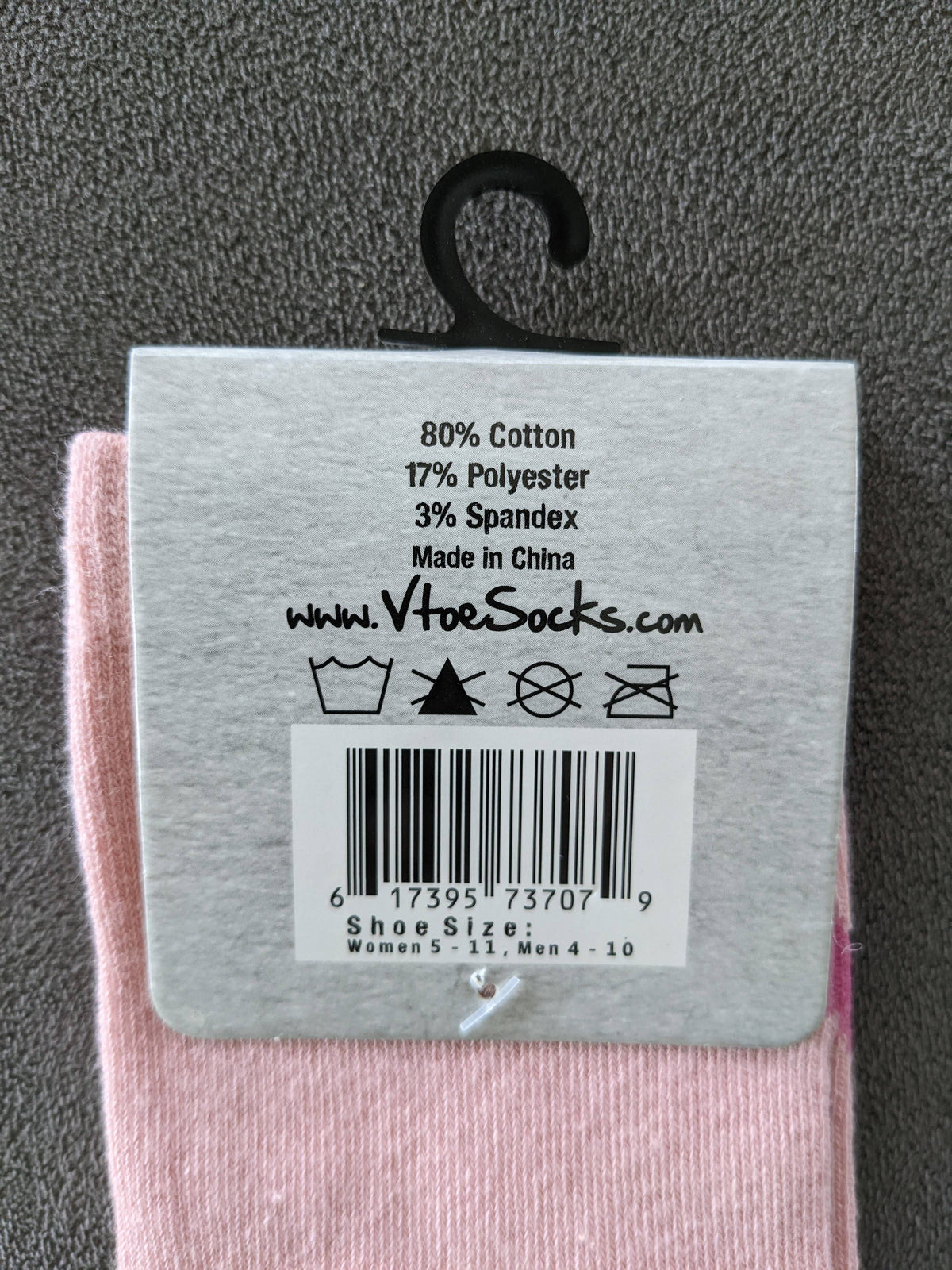 V-Toe Split Toe Novelty Socks Ninja Pink Big Toe Tabi