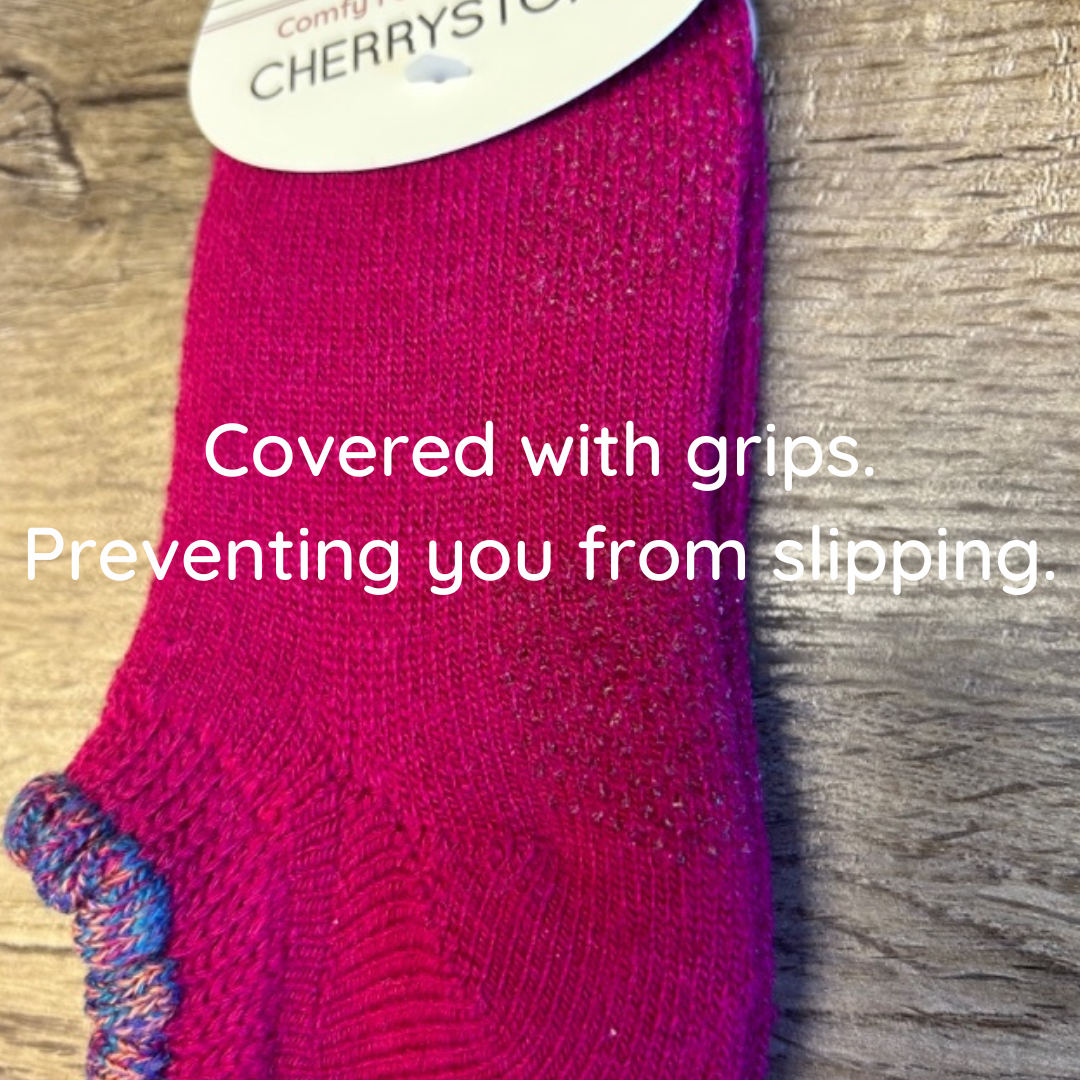 Cherrystone/Thermal Wool Slipper Socks | Grips | M