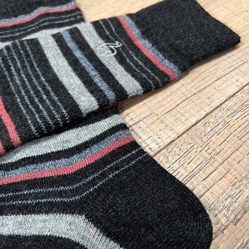 Shupaca/Alpaca Socks - Stripe - Mauve