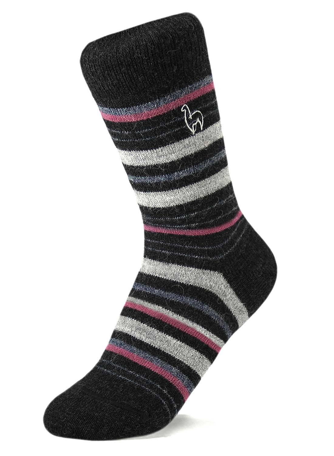 Shupaca/Alpaca Socks - Stripe - Mauve