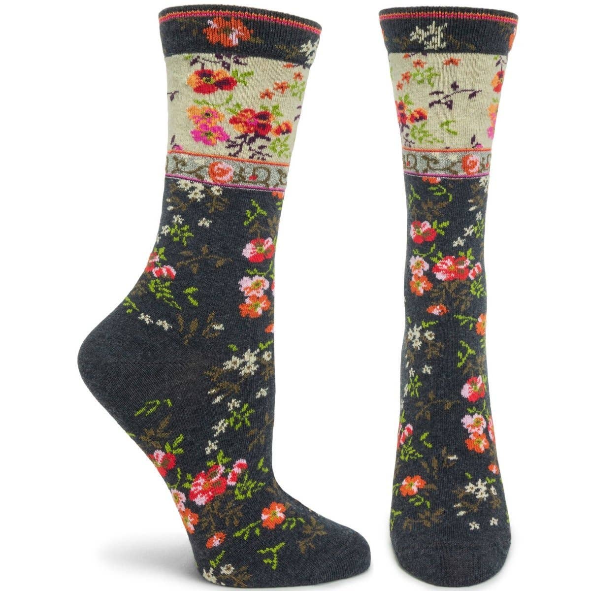 Ozone Women's Mona Linen Crew Sock
