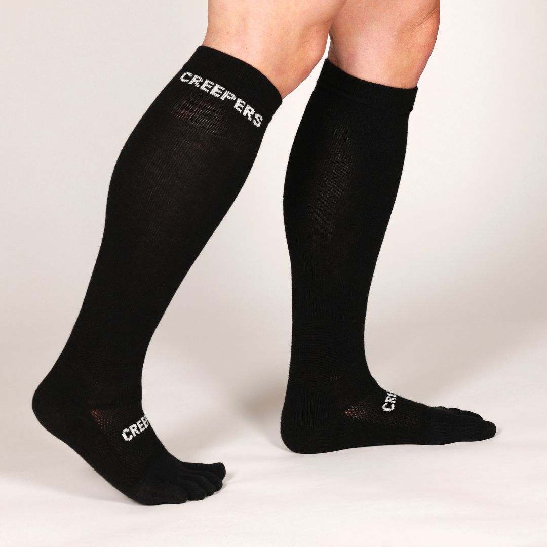 Creepers/Merino Toe Socks | Over the Calf