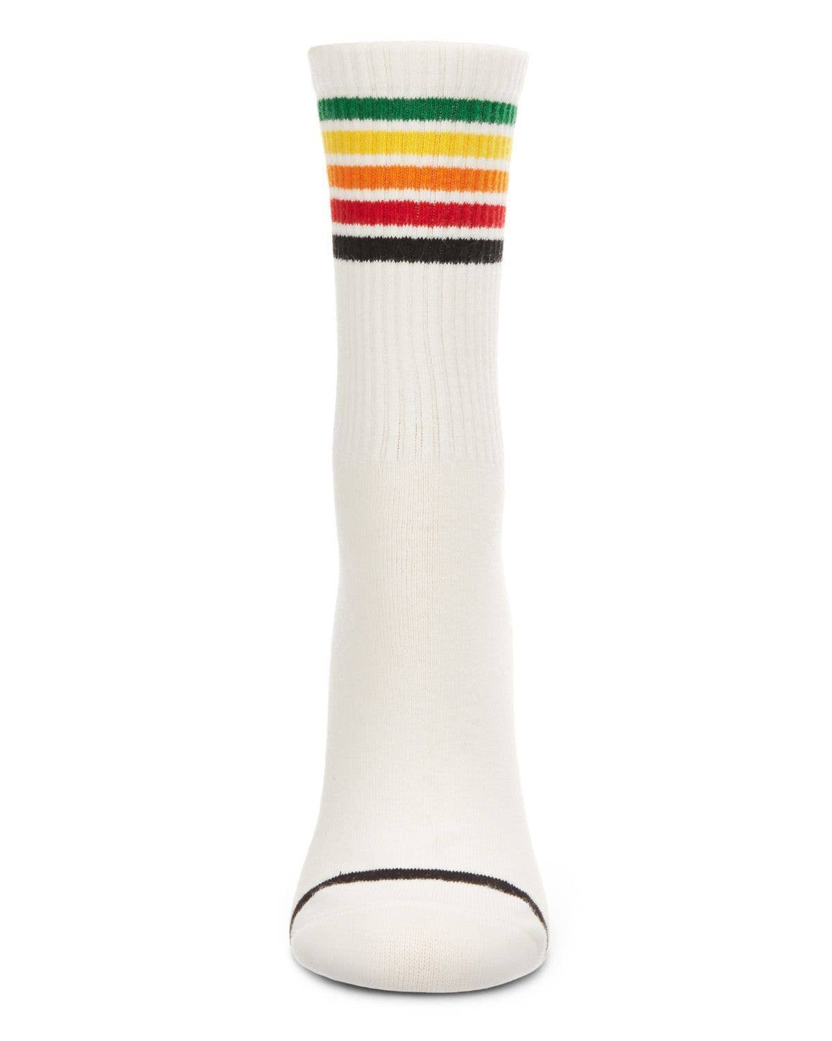 Memoi Rainbow Athletic Crew Unisex Socks