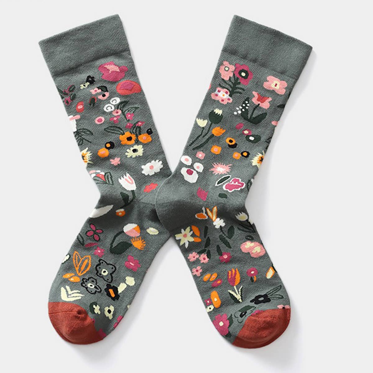 Yuppie Sox CARTOON GRAFFITI  MID TUBE TIDE SOCKS