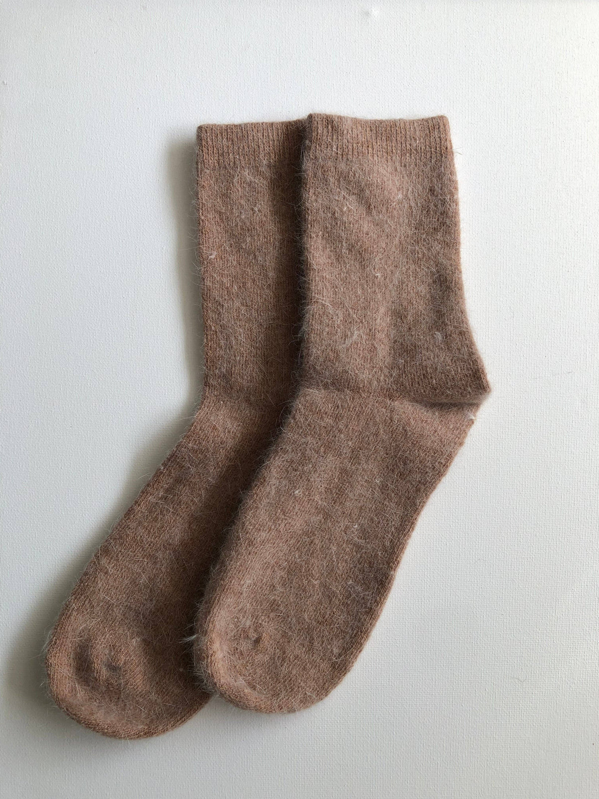 Billy Bamboo/FLUFFY ANGORA SOCKS - NEUTRAL