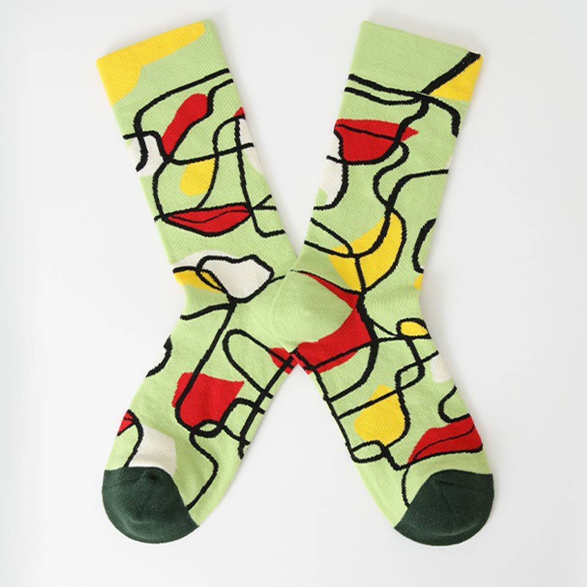 Yuppie Sox OIL PAINTING CREATIVE STREET SKATEBOARD SOCKS