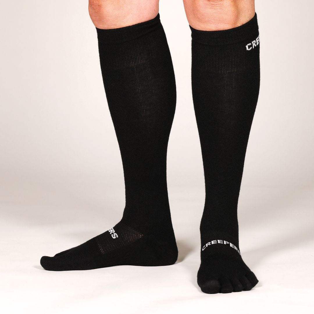 Creepers/Merino Toe Socks | Over the Calf