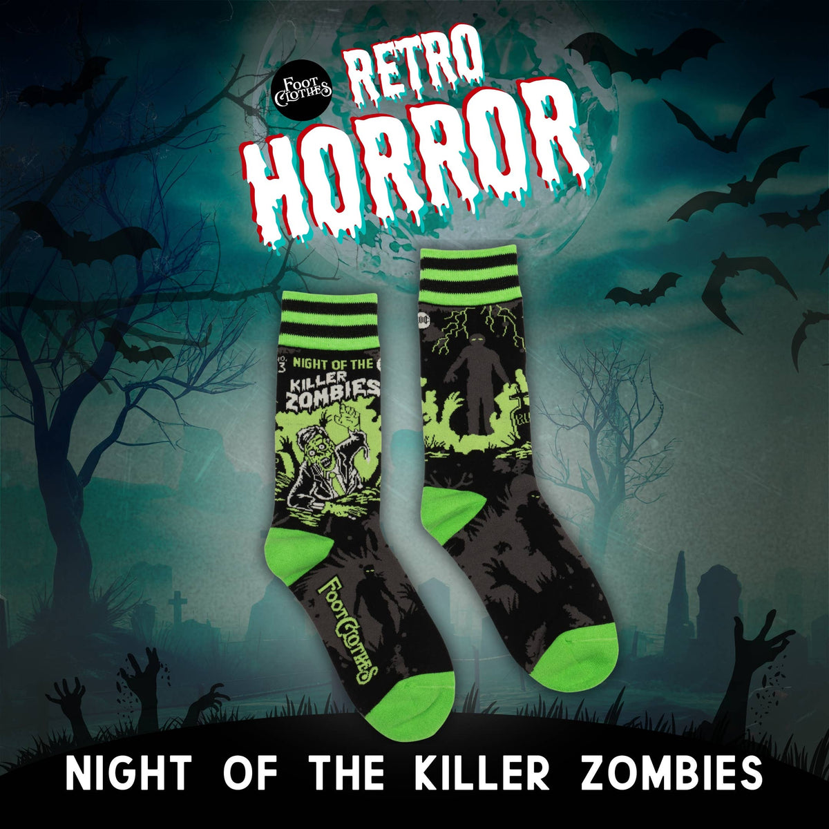 Foot Clothes/Night of the Killer Zombies Crew Socks