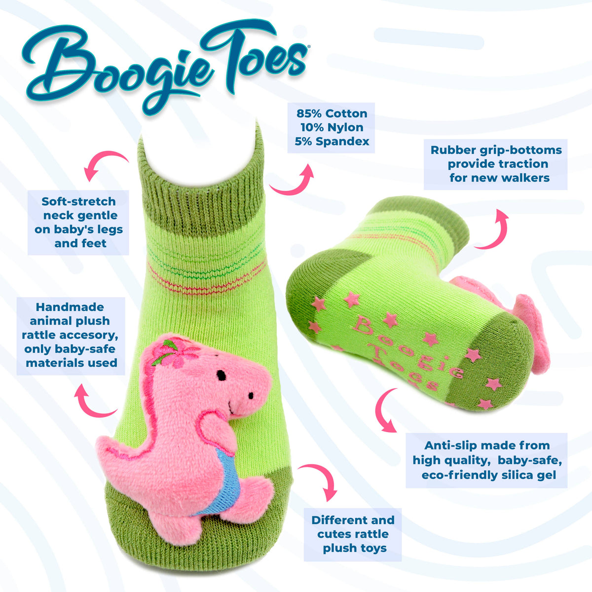 Bunny Boogie Toes Rattle Socks